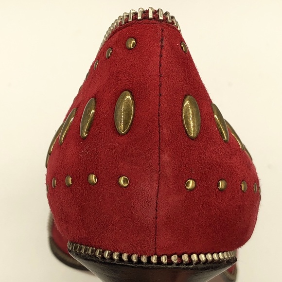 RACHEL ZOE SUEDE “MOTO” STYLE PUMP - Picture 8 of 15